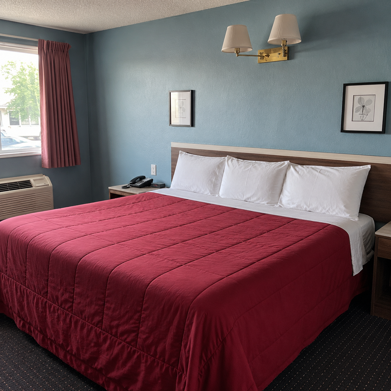 Earlton Motel King Bed Room